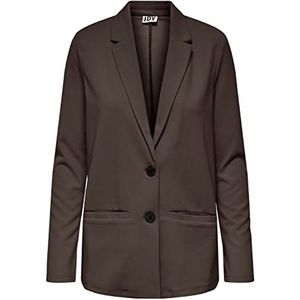 JACQUELINE de YONG dames blazer longline, Chocolade