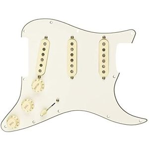 Fender Pickguard Strat Pickguard Strat Gepersonaliseerde Fat 50 - S/S/S - Perkament Wit