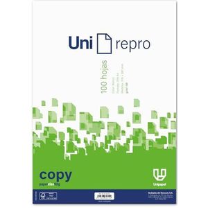 UNIPAPEL Lot de 100 feuilles A4 lisses de 90 g | Papier super résistant pour impressions de haute qualité et durabilité dans les bureaux, les écoles et la maison.