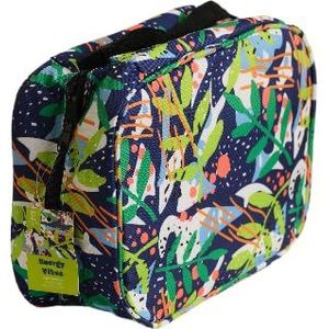 ESSEX - Toilettas voor dames, praktisch en draagbaar, ritssluiting, ideaal voor op reis, onderhoudsvriendelijk - Energy Vibes, blauw, afmetingen 22,5 cm x 8 cm x 17,5 cm, blauw (Energy Vibes),, Blauw