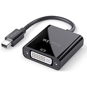 PureLink Mini DisplayPort naar DVI-adapter, WUXGA-resolutie 1920 x 1200, bandbreedte 4,95 GB/s, vergulde stekkers, 0,15 m, zwart