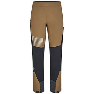 Ziener Heren softshellbroek | Skitour Nordic winddicht elastisch functionele broek Nawo, Zwarte walnoot, 60