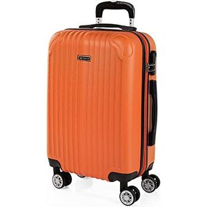 ITACA Set reiskoffers van ABS met 4 wielen, stevig en lichtgewicht, handvat met vergrendeling, cabinekoffer voor handbagage, medium en grote koffer, en beautycase T71500