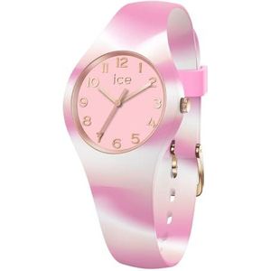 Ice-Watch - ICE tie and dye Pink Shades - Roze dameshorloge met siliconen band - 021011 (extra klein), Roze (wit), riem