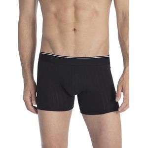 CALIDA Pure & Style functionele boxershorts voor heren met lange pijpen, zwart (zwart 992)
