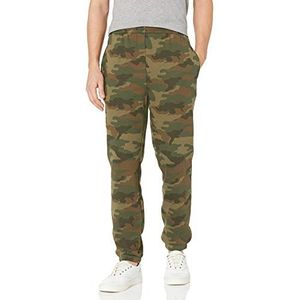 Amazon Essentials Fleece broek voor heren (verkrijgbaar in grote maten), camouflagegroen, XXL