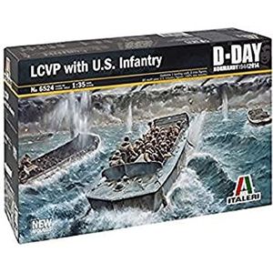 1:35 Italeri 6524 LCVP with U.S. Infantry Plastic Modelbouwpakket