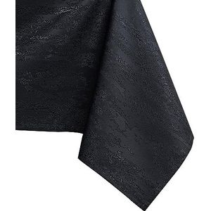 AmeliaHome Tafelkleed, lotuseffect, waterafstotend, polyester, zwart, Vesta, 140 x 240 cm