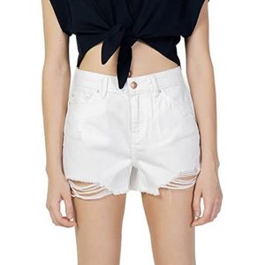 ONLY Onlpacy Hw Dnm Shorts Noos Jeansshorts voor dames, Wit