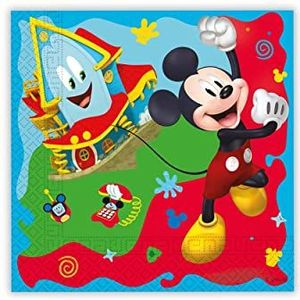 3690 papieren servetten Mickey, ideaal voor feestjes en verjaardagen.