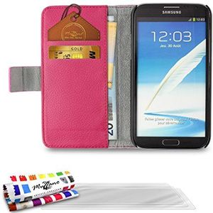 Muzzano F14127 beschermhoes voor Samsung Galaxy Note 2, inclusief 3 schermbeschermers, karamel roze