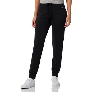 Champion Legacy Champion Basics W Light Powerblend Fleece Rib Cuff Trainingsbroek voor dames, zwart.