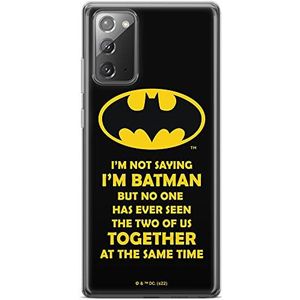ERT GROUP Coque de téléphone portable pour Samsung GALAXY NOTE 20 Original et sous licence officielle DC motif Batman 053 parfaitement adapté à la forme du téléphone portable, coque en TPU