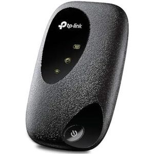 TP-Link M7000 4G-router, 4G mobiel wifi-modem, 4G Box 150 Mbps snelheid, 4G hotspot, 2000 mAh oplaadbare batterij, wifi delen tot 10 apparaten, ontgrendeld compatibel met elke simkaart, zwart