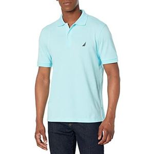 Nautica Poloshirt voor heren Classic Fit, Bright Aqua Solid