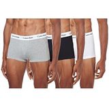 Calvin Klein Herenkatoen Stretch Boxer 3-Paar Pack (Set van 3), Veelkleurig (Zwart/Wit/Grijs)