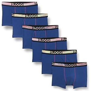 Sloggi Go Abc Natural H Hipster 6p Herenondergoed (6 stuks), Twilight Blauw