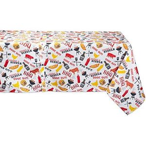 DII Outdoortafel, vuilafstotend, waterafstotend, 152,4 x 304,8 cm, met ritssluiting, BBQ