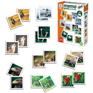 Diset Memo Photo Animals, educatief geheugenspel voor kinderen vanaf 3 jaar