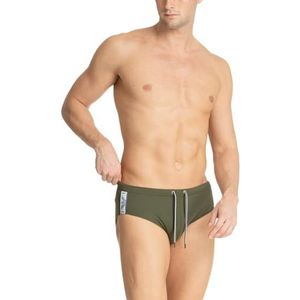 Maillot de bain avec logo, Vert militaire, 48