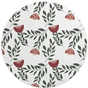 Questo Casa, Ronde muismat met antislip onderkant voor kantoor en thuis, diameter 22 cm