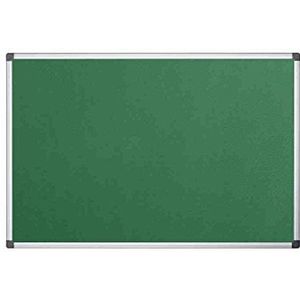Bi-Office Maya-vilten paneel met aluminium frame, prikbord met groen glad viltoppervlak, 60 x 45 cm
