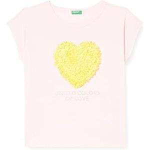 United Colors of Benetton T-shirt pour filles et filles, Rose clair 0B4, XL