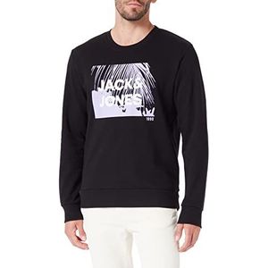 JACK & JONES Jcosalty Sweatshirt Crew Neck Fst Trainingspak voor heren, zwart.