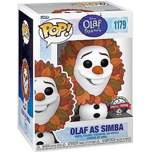 Funko Pop! Disney: Frozen - Olaf As Leeuw King - De ijskoningin - Exclusief Amazon - Vinyl figuur Verzamelen - Cadeau Idee - Officiële Producten - Movies Fans