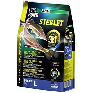 JBL Voeding voor sterlets en kleine ensturgons, levensmiddelgranulaat, duikvoer, speciaal voedsel, ProPond Sterlet, grootte: L 6,0 kg