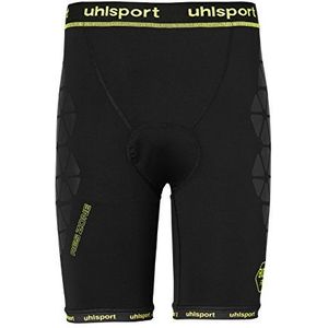 uhlsport Bionikframe heren shorts ongevoerd, zwart/neongeel, XXL, zwart/neon geel
