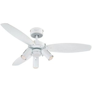 78703 Jet Plus 105 cm witte binnenplafondventilator, spotverlichtingsset