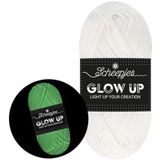 Scheepjes - Scheepjes Glow Up 1001 Luminescent White (105m) Poidsléger et Durable Fil - 1x50g