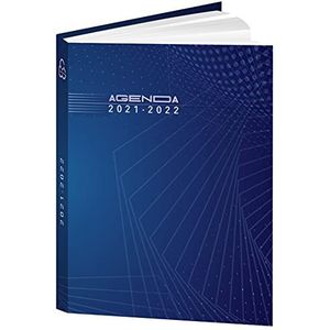 Schoolagenda 2020/2021 – 17,5 x 12,5 cm – Techno, blauw