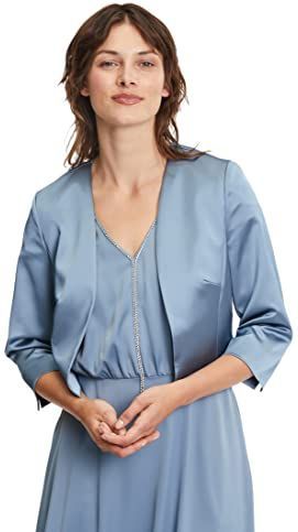 Vera Mont Damesbolero met holle vouwen, Bluish Grey, 50, Bluish Grey