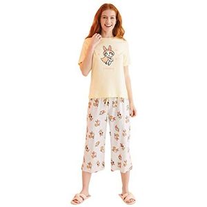 Women'secret Pyjamaset voor dames, citroenboom, XS, Citroengras