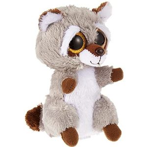 Ty Beanie Boo's Knuffel Oakie de wasbeer, 15 cm, Grijs en Wit, TY36375