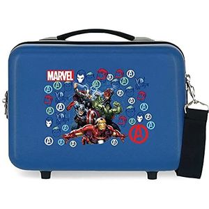 Marvel Avengers Team Travel Accessories Cosmetische tas, 29 x 21 x 15 cm, blauw, azuur, 29 x 21 x 15 cm, toilettas met schouderriem, Azur, 29x21x15 cms, Toilettas met schouderriem