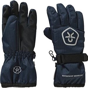 Color Kids Gloves-Waterproof-Recycled handschoenen voor koud weer, marineblauw/wit, 6-8 kinderen, uniseks, marineblauw - wit