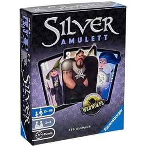 Ravensburger 26826 - Zilveren amulet, kaartspel voor 2-4 spelers, tactiekspel vanaf 10 jaar, personage van werelden