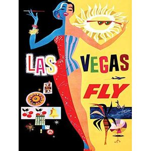 Piddix Las Vegas canvasafbeelding, 60 x 80 cm, meerkleurig