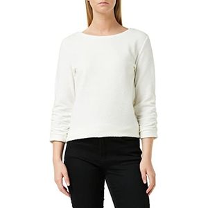 TOM TAILOR Denim 1021114 Dames bedrukt sweatshirt (1 stuk), 10332 - gebroken wit