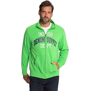 JP 1880 Jas met capuchon en print sweatshirt met capuchon voor heren, Apple Groen
