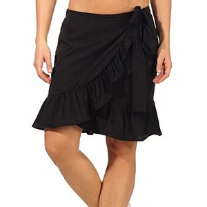 ONLY ONLOLIVIA WRAP SKIRT WVN NOOS dames rok, Zwart, S