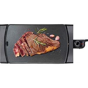 Taurus Steakmax 2600 Elektrische grillplaat 2600 W, plaat 49 x 27 cm, koken zonder olie, 3 lagen antiaanbaklaag, 100% gelijkmatige keuken, zonder PFOA, geproduceerd in Spanje