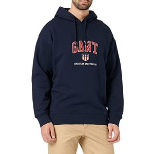 GANT Sweatshirt met capuchon voor heren, donkerblauw