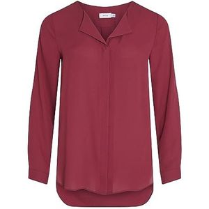 Vila Oversized vrouwelijke blouse, Rode biet