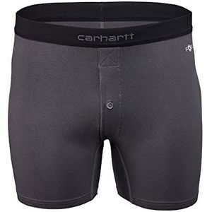 Carhartt Force Elastische boxershorts van katoen met knopen, 12,7 cm, getailleerde boxershorts voor heren, Schaduw.