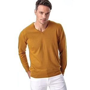 Bonamaison TRMRVN100090 trui sweater, oker XXL, heren, oker, XXL, Oker