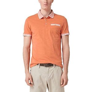 s.Oliver Poloshirt voor heren, Oranje (Cup 2112)
